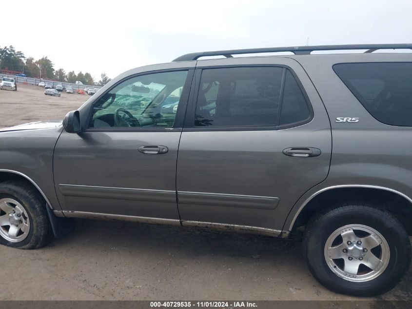 2003 Toyota Sequoia Sr5 V8 VIN: 5TDZT34AX3S192936 Lot: 40729535