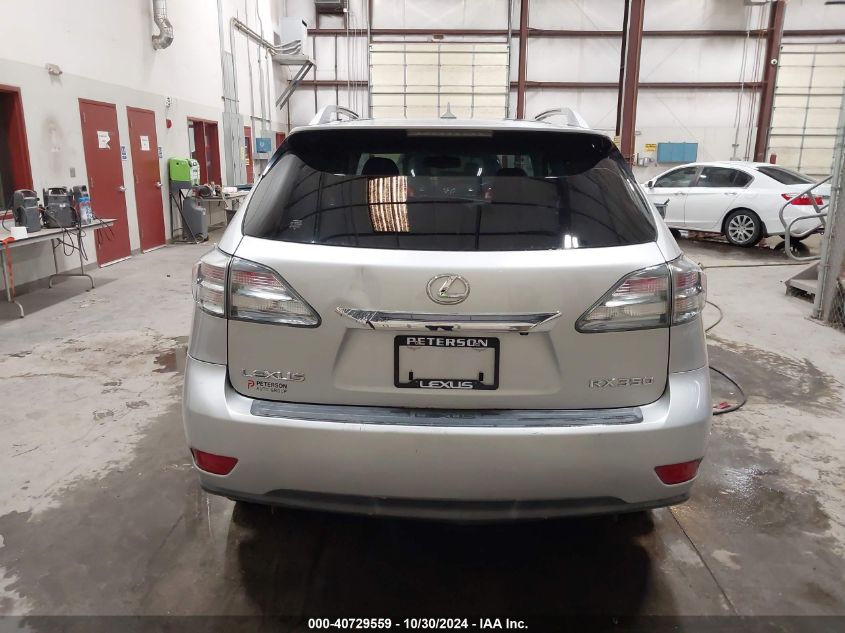 2010 Lexus Rx 350 VIN: JTJBK1BA9A2420177 Lot: 40729559