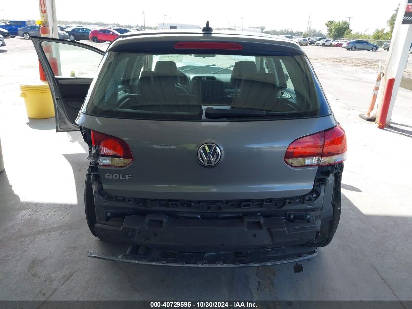 2012 Volkswagen Golf 2.5L 4-Door VIN: WVWDB7AJXCW210988 Lot: 40729595