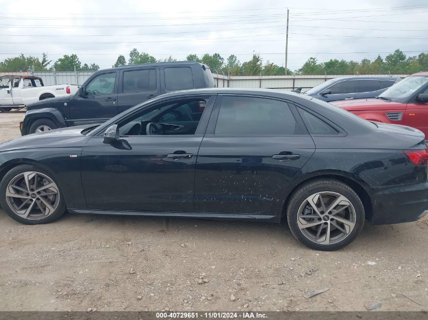 2021 Audi A4 Premium Plus 45 Tfsi S Line Quattro S Tronic VIN: WAUEAAF43MN009560 Lot: 40624603