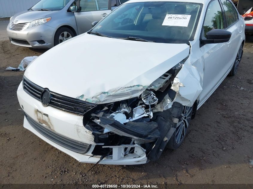 2014 Volkswagen Jetta 2.0L S VIN: 3VW1K7AJ9EM433834 Lot: 40729650