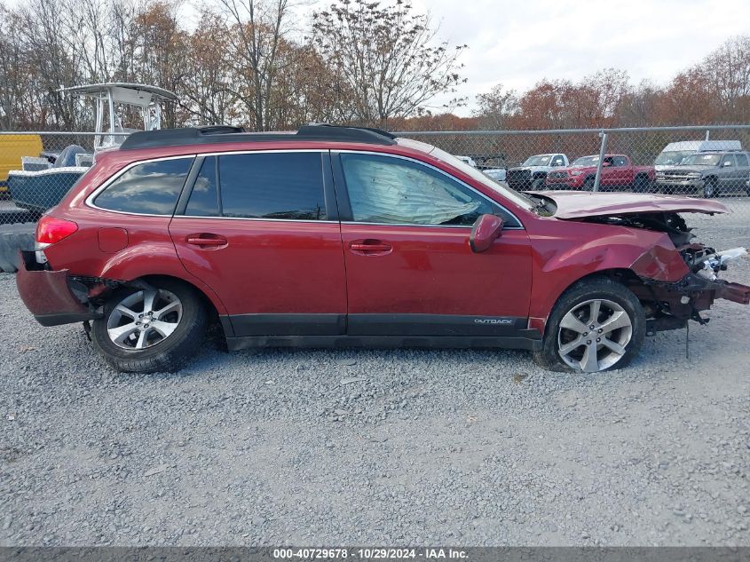 2013 Subaru Outback 2.5I Limited VIN: 4S4BRBPC6D3254886 Lot: 40729678