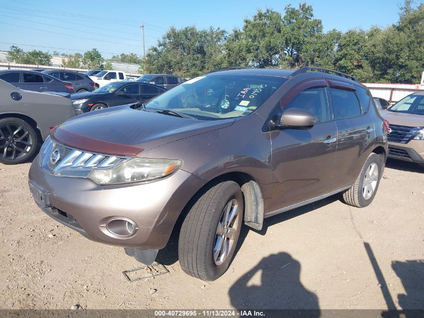 2009 Nissan Murano Sl VIN: JN8AZ18U69W019545 Lot: 40729695