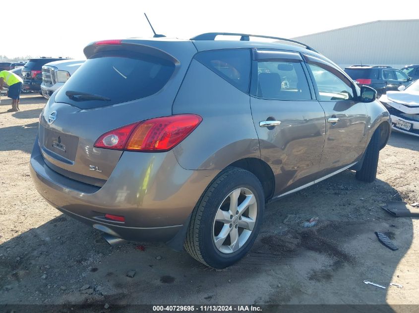 2009 Nissan Murano Sl VIN: JN8AZ18U69W019545 Lot: 40729695