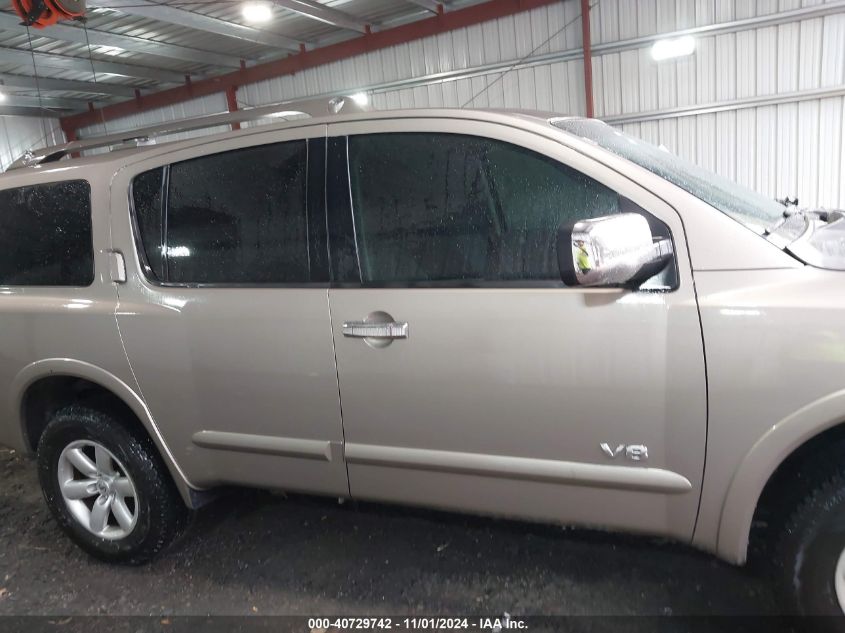 2009 Nissan Armada Se VIN: 5N1AA08C89N600521 Lot: 40729742