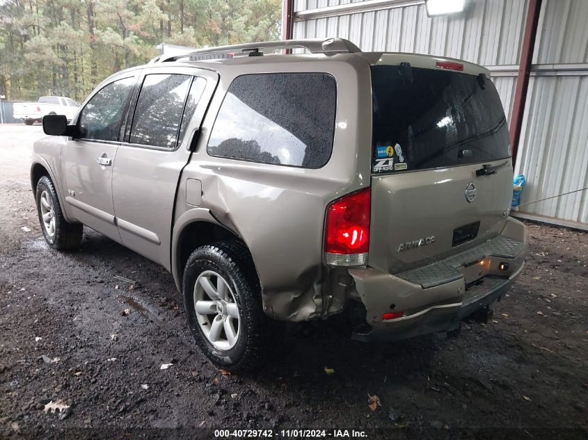 2009 Nissan Armada Se VIN: 5N1AA08C89N600521 Lot: 40729742