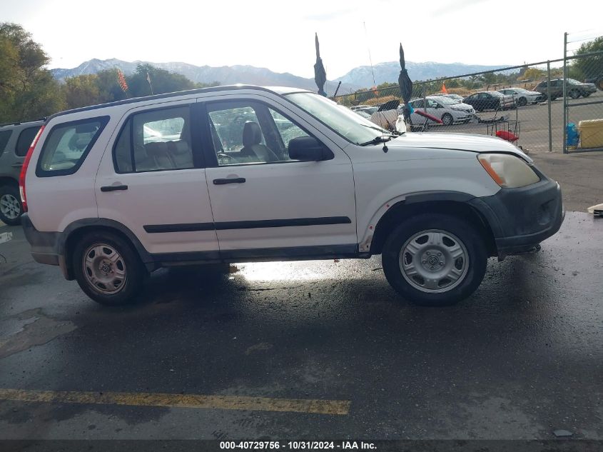 2006 Honda Cr-V Lx VIN: JHLRD68596C000958 Lot: 40729756