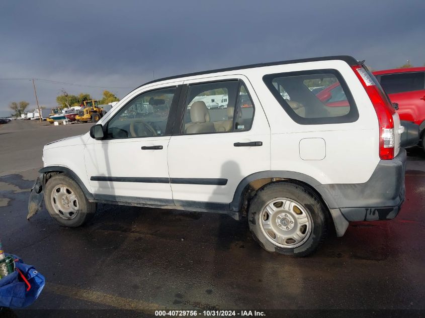 2006 Honda Cr-V Lx VIN: JHLRD68596C000958 Lot: 40729756