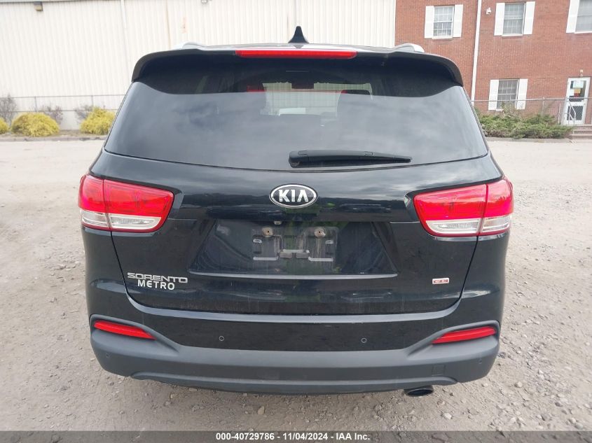 2016 Kia Sorento 2.4L Lx VIN: 5XYPG4A31GG048203 Lot: 40729786