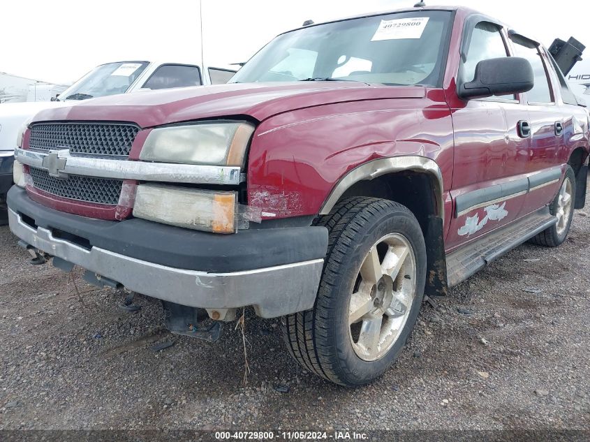 2004 Chevrolet Avalanche 1500 K1500 VIN: 3GNEK12T84G276268 Lot: 40729800