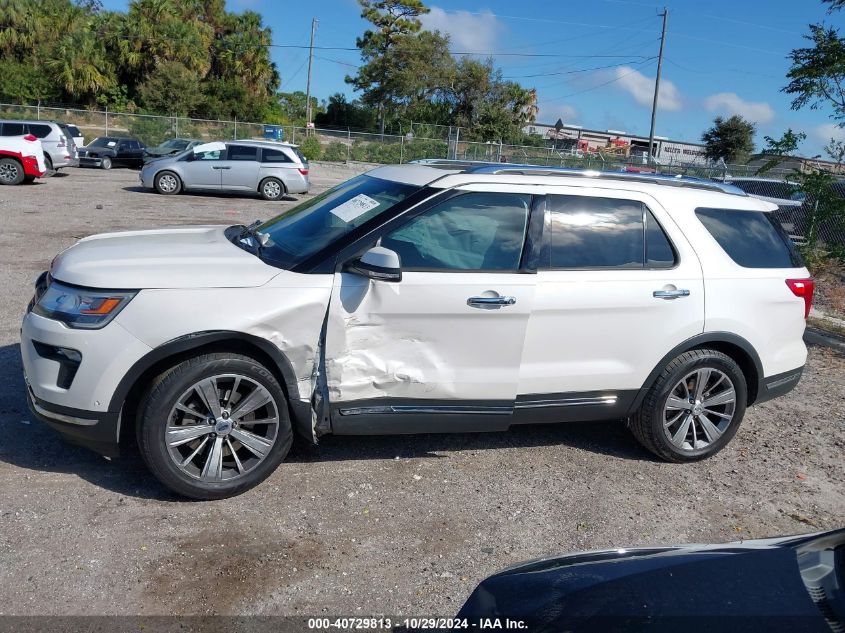 2018 Ford Explorer Limited VIN: 1FM5K7FH6JGB15731 Lot: 40729813