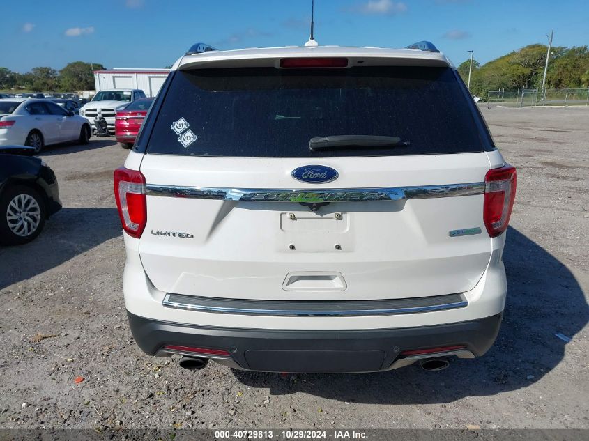 2018 Ford Explorer Limited VIN: 1FM5K7FH6JGB15731 Lot: 40729813