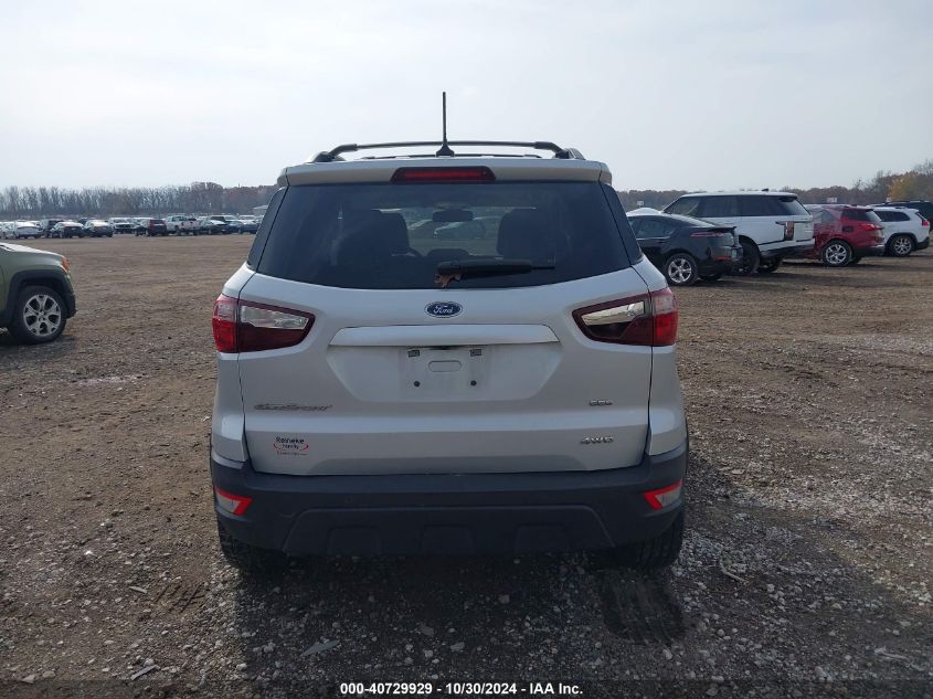 2018 Ford Ecosport Ses VIN: MAJ6P1CL4JC233290 Lot: 40729929