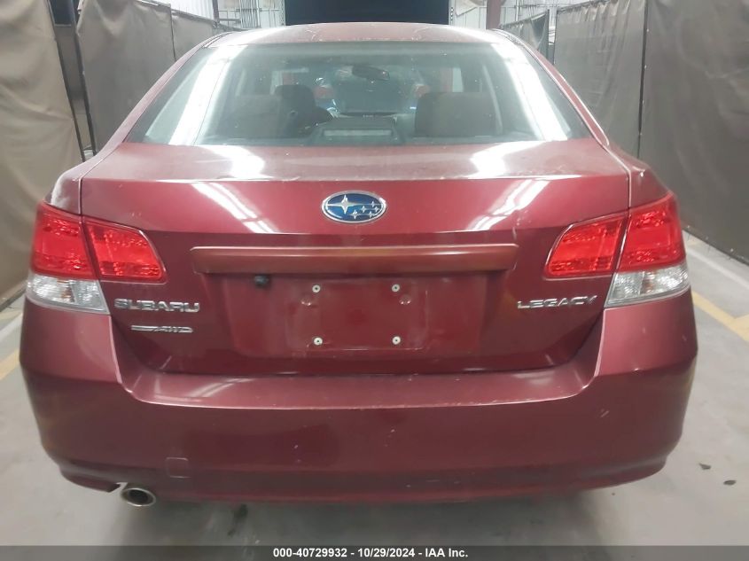 2011 Subaru Legacy 2.5I Premium VIN: 4S3BMBC64B3254899 Lot: 40729932