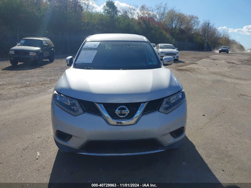 2016 Nissan Rogue Sv VIN: KNMAT2MV7GP680199 Lot: 40729963