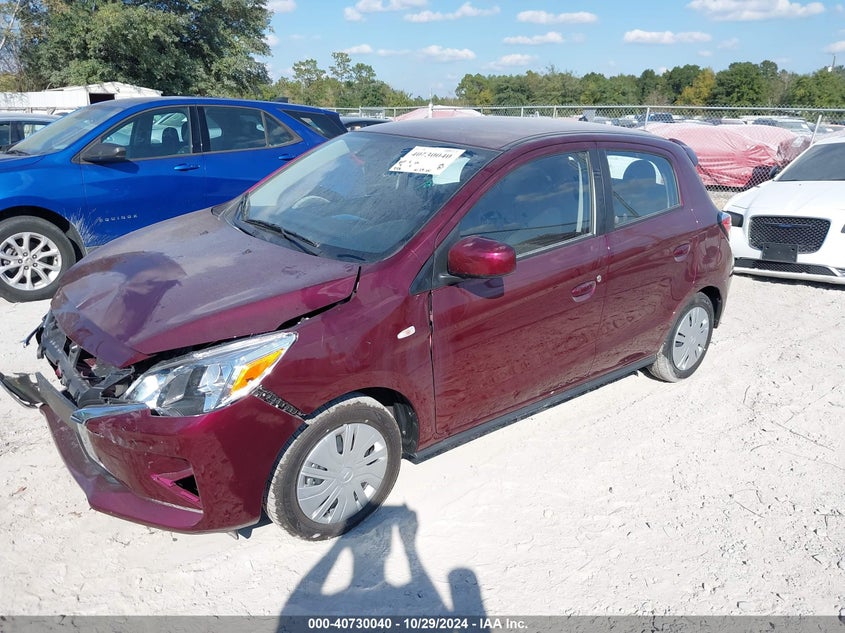 VIN ML32AUHJXRH018646 2024 MITSUBISHI MIRAGE ES/LE