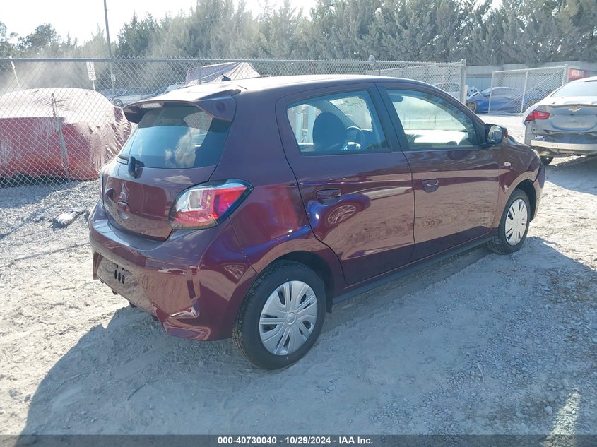VIN ML32AUHJXRH018646 2024 MITSUBISHI MIRAGE ES/LE