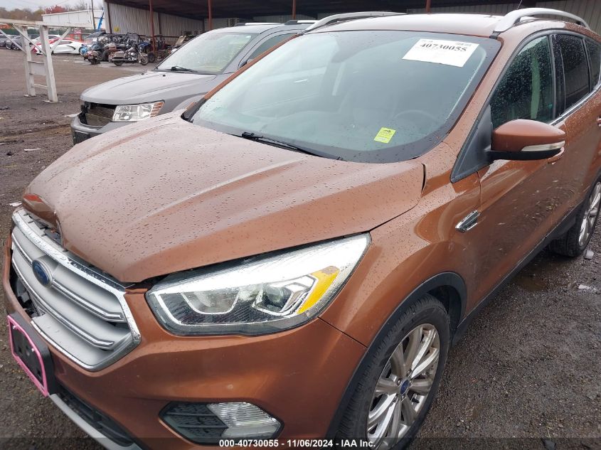 2017 Ford Escape Titanium VIN: 1FMCU9J96HUA91018 Lot: 40730055