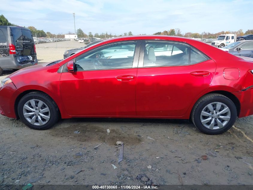 2016 Toyota Corolla Le VIN: 2T1BURHE9GC538195 Lot: 40730065