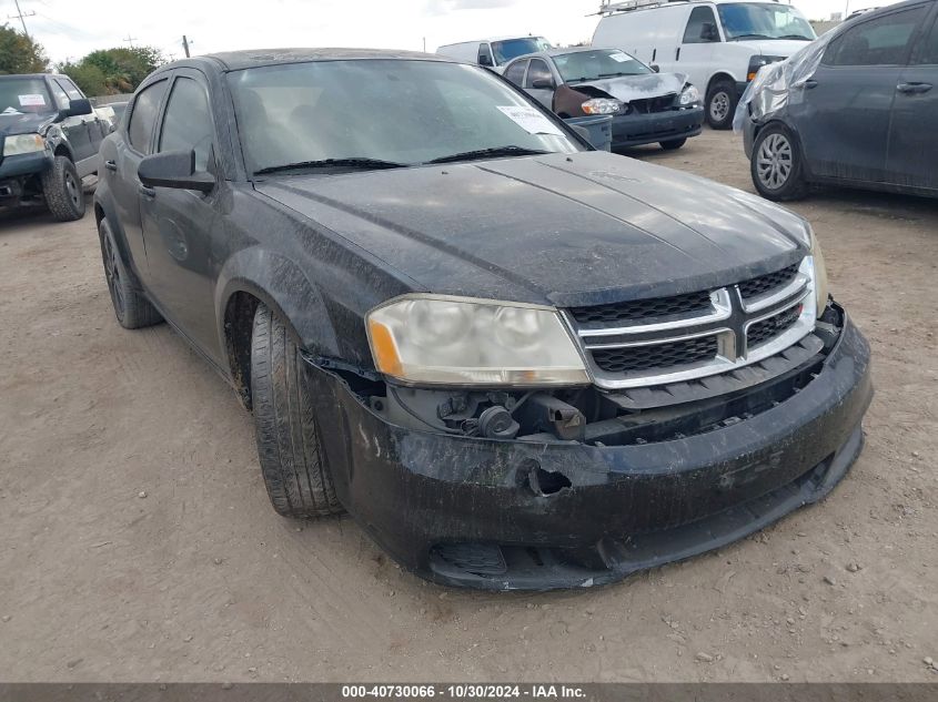 2013 Dodge Avenger Se VIN: 1C3CDZAB7DN614000 Lot: 40730066