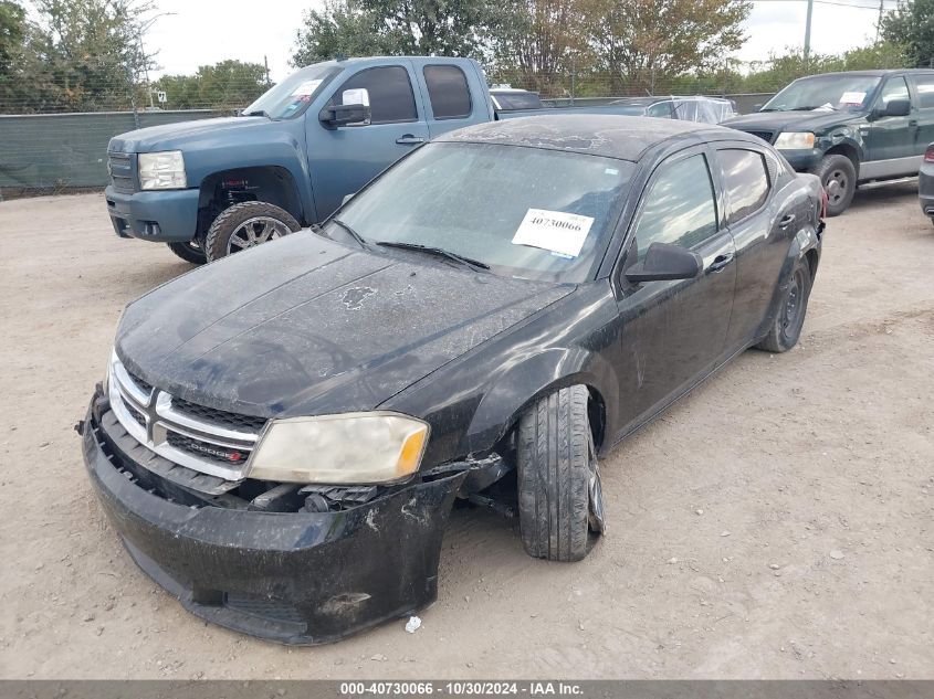 2013 Dodge Avenger Se VIN: 1C3CDZAB7DN614000 Lot: 40730066