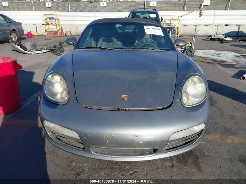 2005 Porsche Boxster S VIN: WP0CB29815S730569 Lot: 40730070