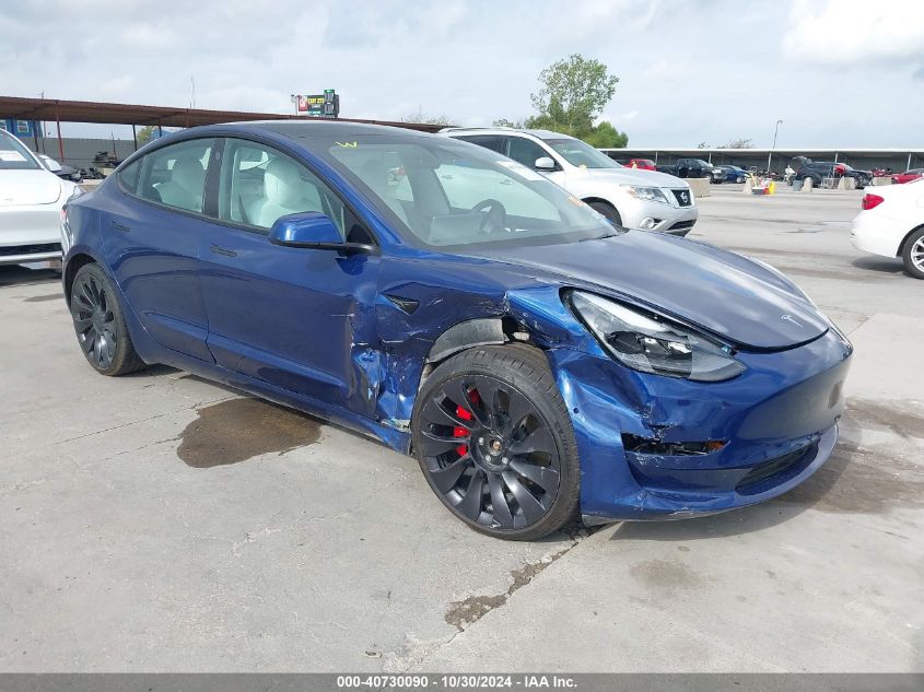 2022 TESLA MODEL 3 PERFORMANCE DUAL MOTOR ALL-WHEEL DRIVE - 5YJ3E1EC8NF163172