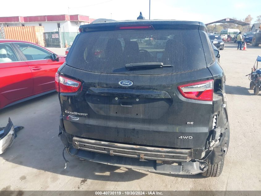 2018 Ford Ecosport Se VIN: MAJ6P1ULXJC206027 Lot: 40730119