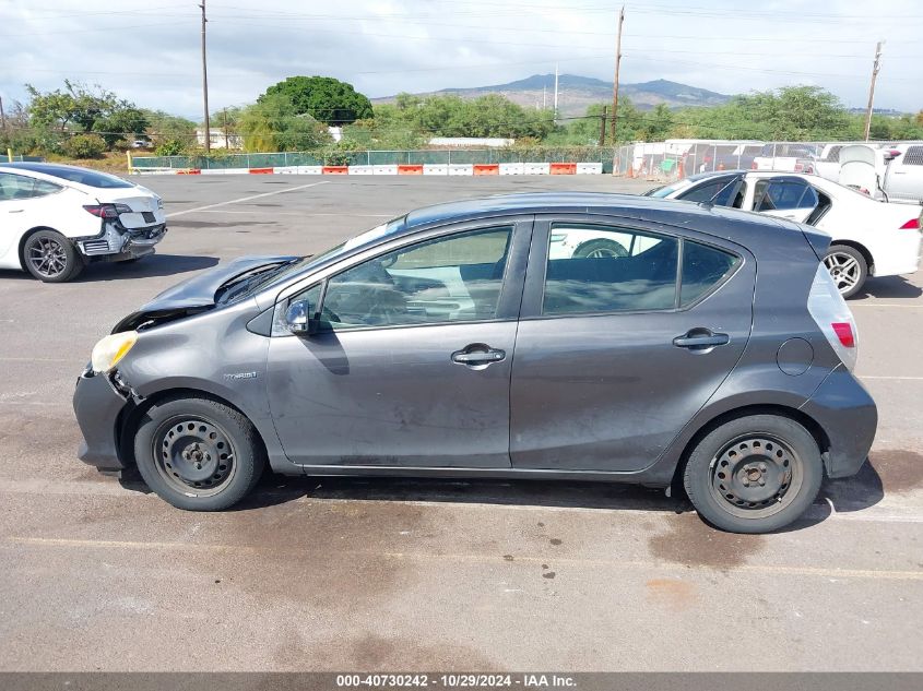 2013 Toyota Prius C Four/One/Three/Two VIN: JTDKDTB34D1545415 Lot: 40730242