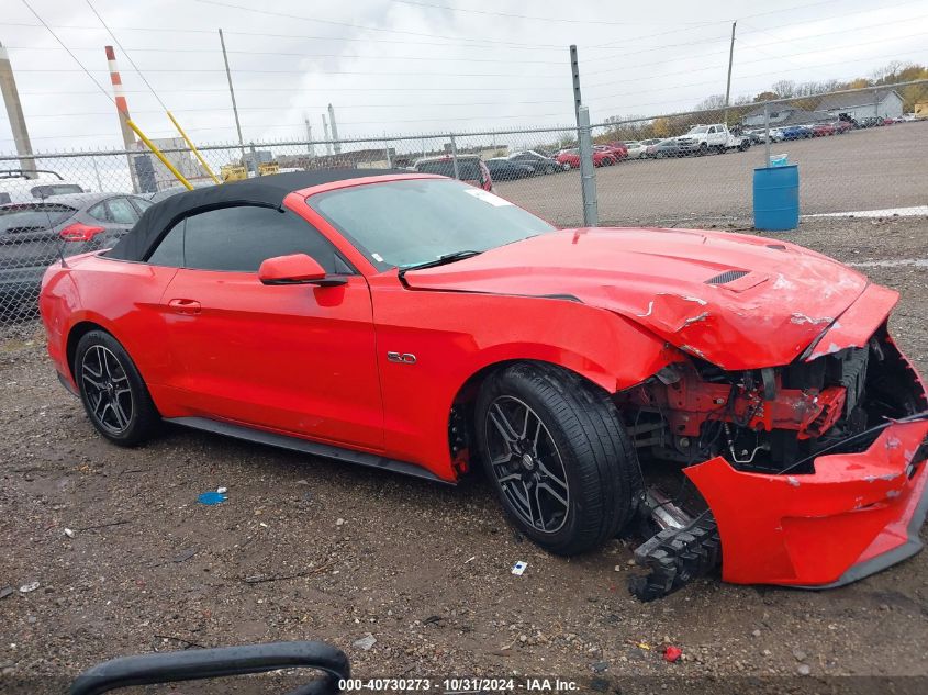 2018 Ford Mustang Gt Premium VIN: 1FATP8FF9J5166384 Lot: 40730273