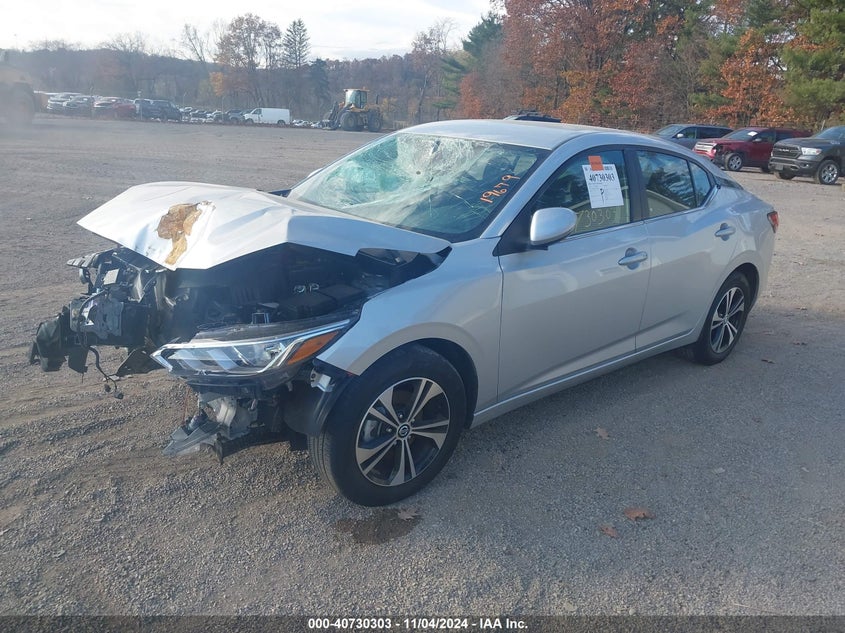 2022 NISSAN SENTRA VIN: 3N1AB8CV6NY319679
