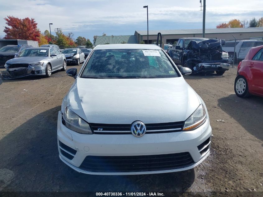 2016 Volkswagen Golf R 4-Door VIN: WVWUF7AU6GW287846 Lot: 40730336