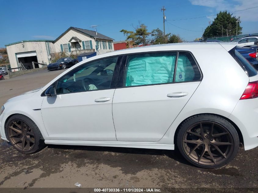 2016 Volkswagen Golf R 4-Door VIN: WVWUF7AU6GW287846 Lot: 40730336