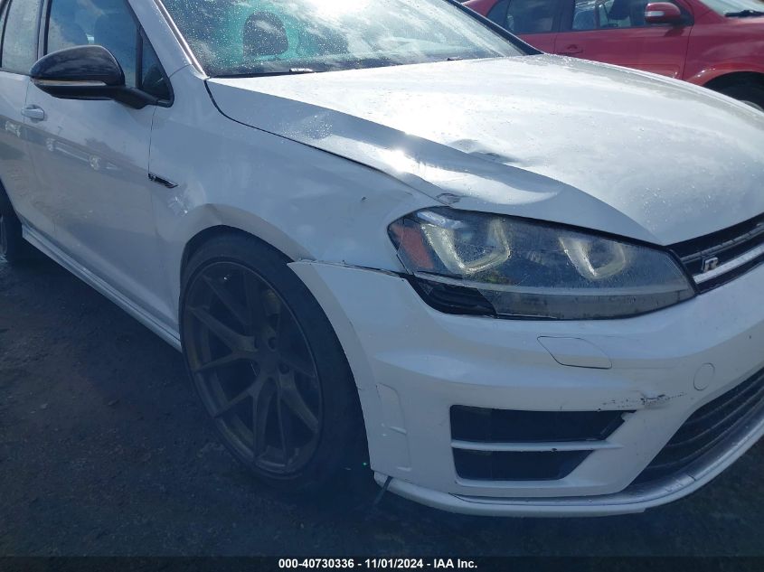 2016 Volkswagen Golf R 4-Door VIN: WVWUF7AU6GW287846 Lot: 40730336