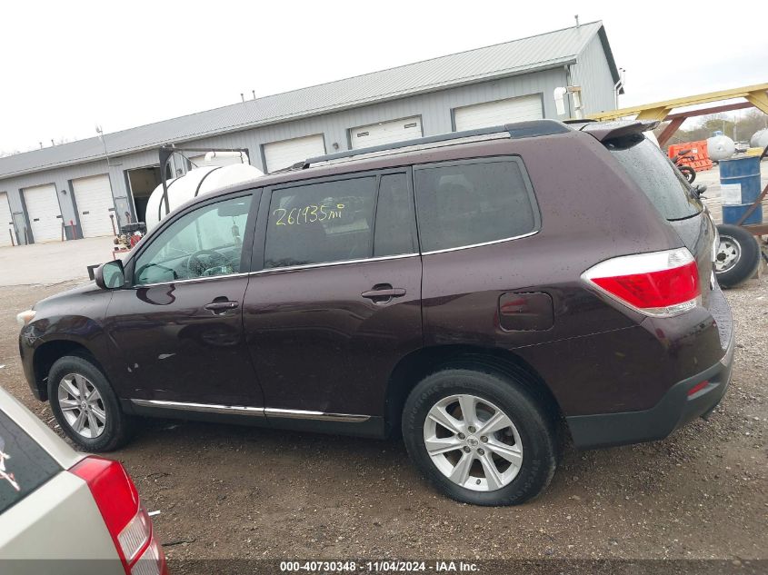 2012 Toyota Highlander Se V6 VIN: 5TDBK3EH4CS140752 Lot: 40730348