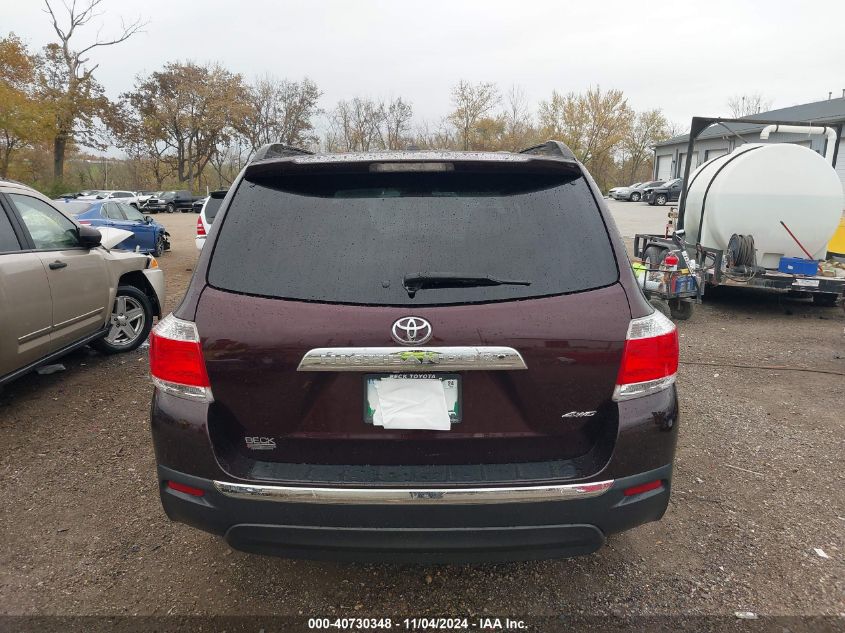 2012 Toyota Highlander Se V6 VIN: 5TDBK3EH4CS140752 Lot: 40730348