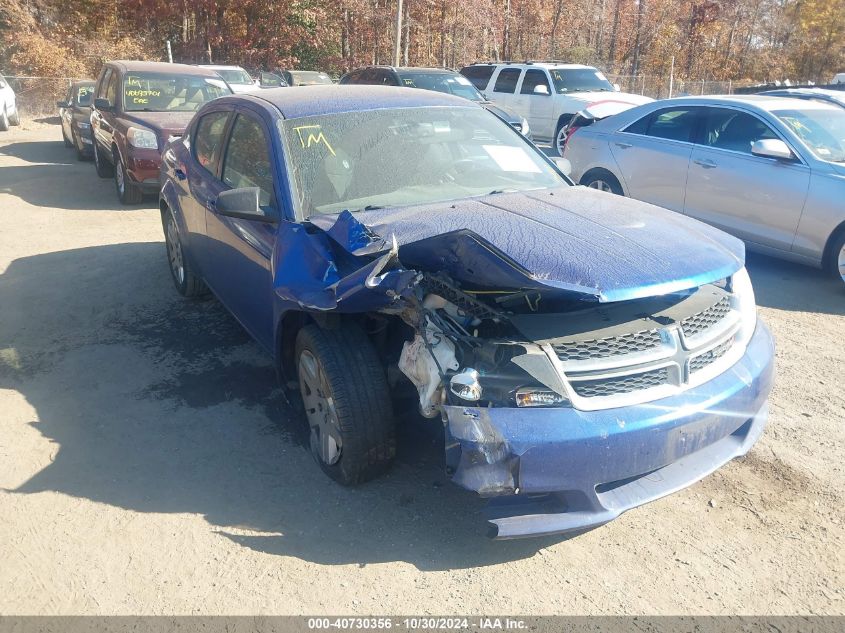 2013 Dodge Avenger Se VIN: 1C3CDZAB5DN541337 Lot: 40730356