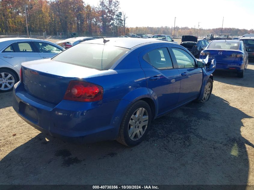 2013 Dodge Avenger Se VIN: 1C3CDZAB5DN541337 Lot: 40730356