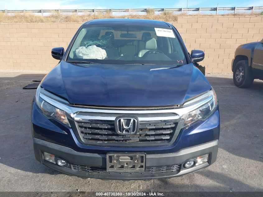 2018 Honda Ridgeline Rtl VIN: 5FPYK2F5XJB001145 Lot: 40730380