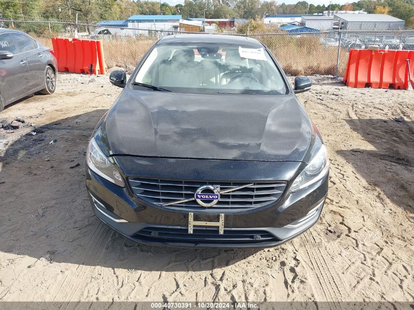 2016 Volvo S60 T5 Drive-E Premier VIN: YV126MFK0G2396754 Lot: 40730391