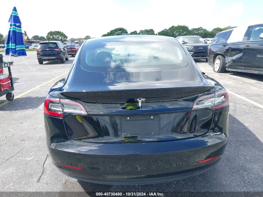 2023 Tesla Model 3 Rear-Wheel Drive VIN: 5YJ3E1EA0PF459904 Lot: 40730480