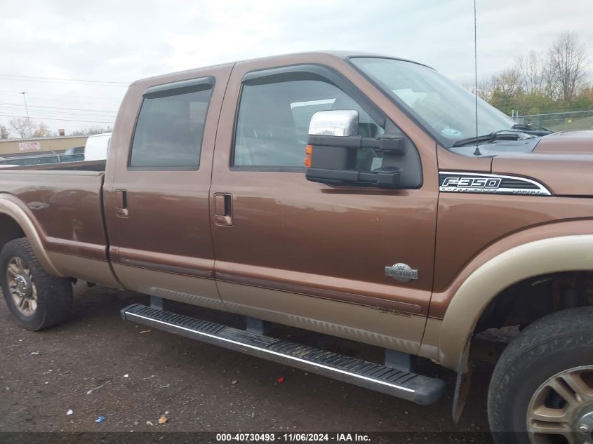 2011 Ford F-350 Lariat VIN: 1FT8W3BT6BEA61644 Lot: 40730493