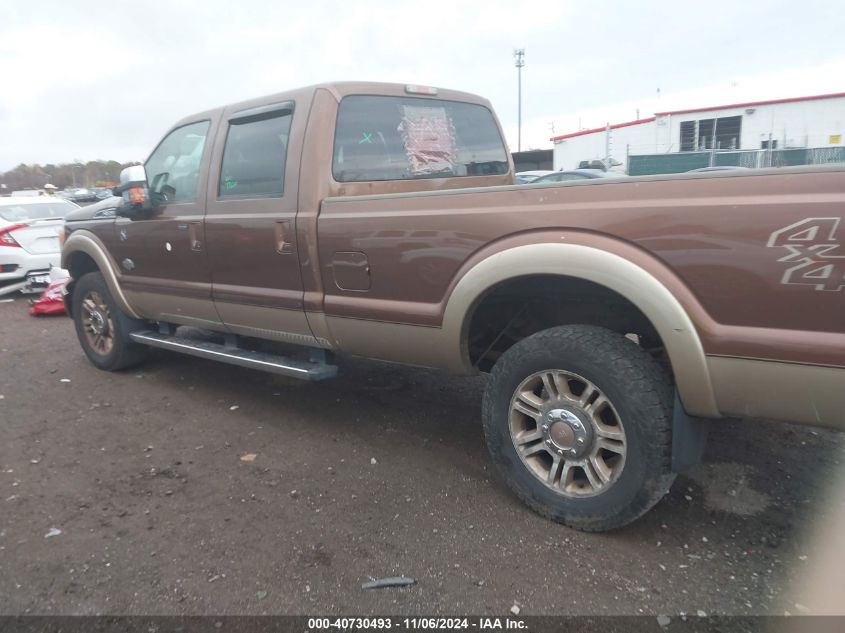 2011 Ford F-350 Lariat VIN: 1FT8W3BT6BEA61644 Lot: 40730493