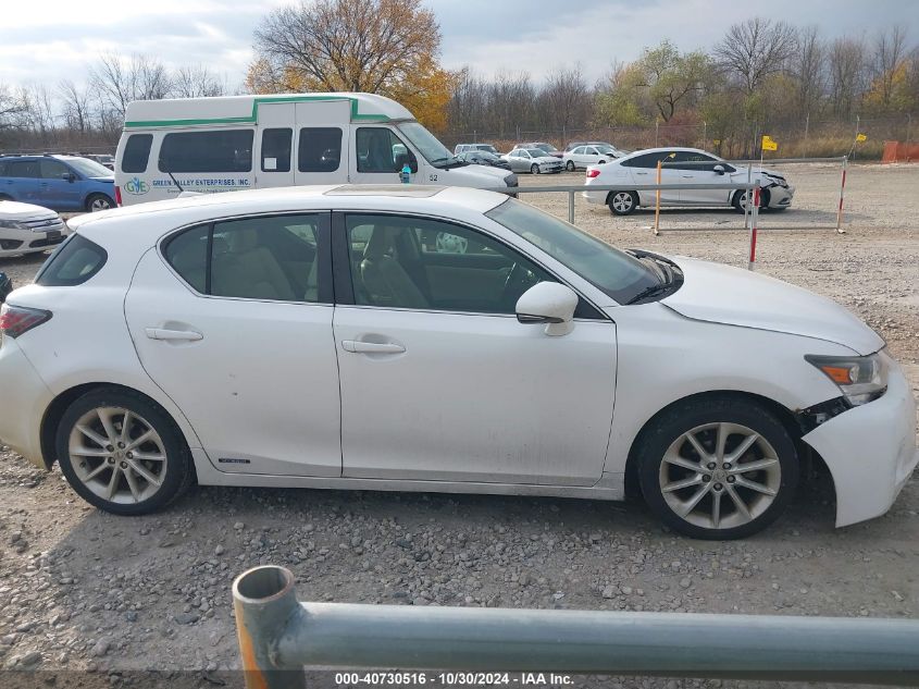 2011 Lexus Ct 200H Premium VIN: JTHKD5BH9B2037292 Lot: 40730516