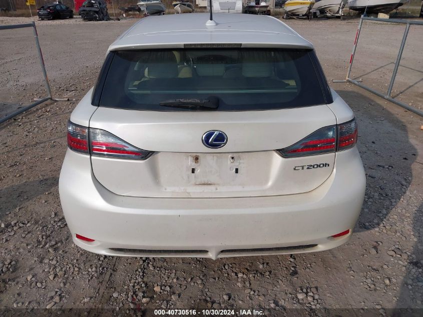 2011 Lexus Ct 200H Premium VIN: JTHKD5BH9B2037292 Lot: 40730516