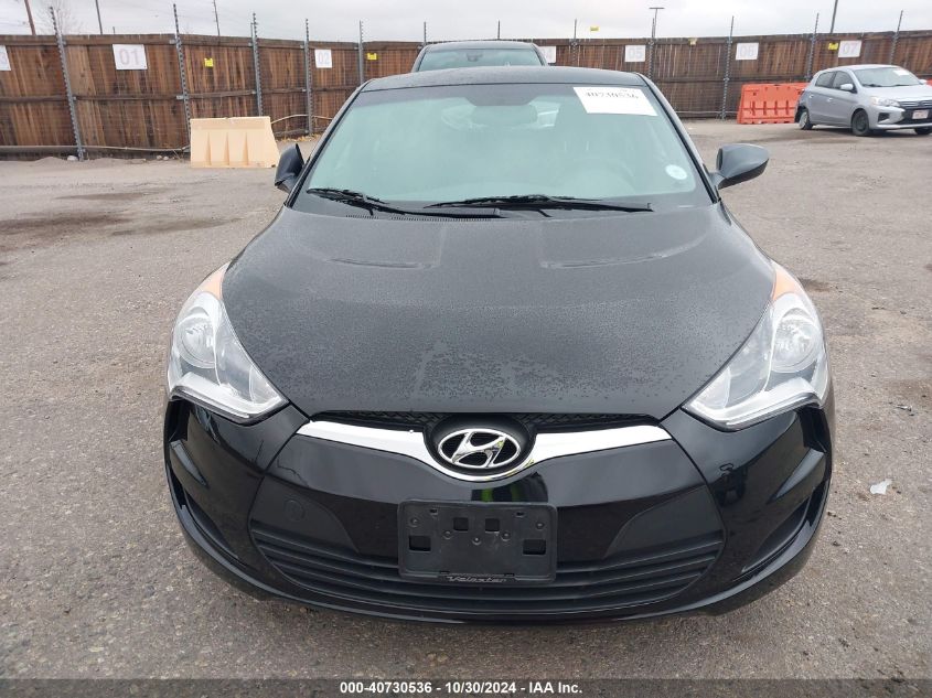 2013 Hyundai Veloster Base W/Black VIN: KMHTC6AD0DU142609 Lot: 40730536