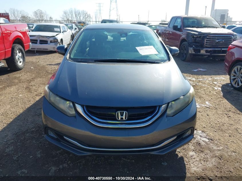 2013 Honda Civic Hybrid VIN: 19XFB4F30DE002275 Lot: 40730550