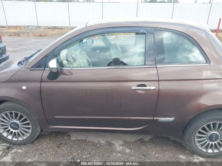 2012 Fiat 500C Lounge VIN: 3C3CFFER6CT296093 Lot: 40730567