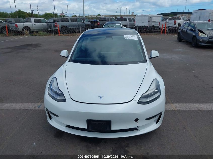 2021 Tesla Model 3 Standard Range Plus Rear-Wheel Drive VIN: 5YJ3E1EA0MF850563 Lot: 40730595