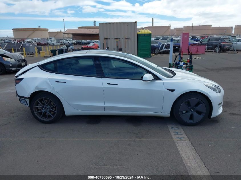 2021 Tesla Model 3 Standard Range Plus Rear-Wheel Drive VIN: 5YJ3E1EA0MF850563 Lot: 40730595